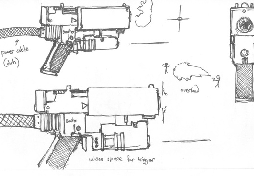 Laserpistolsidefront