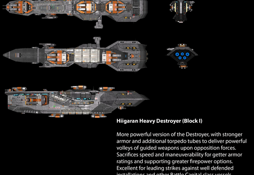 Hiigaran Heavy Destroyer (Block I)